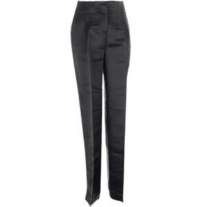 CNC Costume National Silk Black Trouser Pant Skinny Sz 40 Us 2